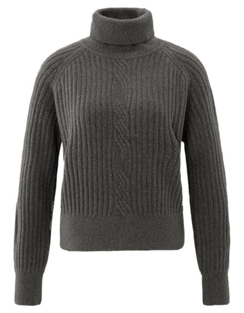 Yaya Yaya Turtle neck sweater Dark Taupe