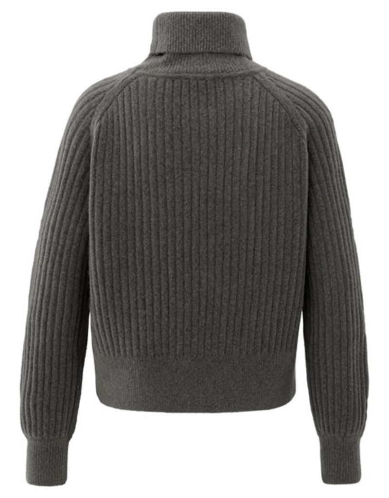Yaya Yaya Turtle neck sweater Dark Taupe