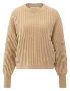 Yaya Yaya Rib sweater Light Camel