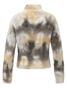 Yaya Yaya High neckline print Sw.Taupe