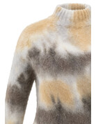 Yaya Yaya High neckline print Sw.Taupe