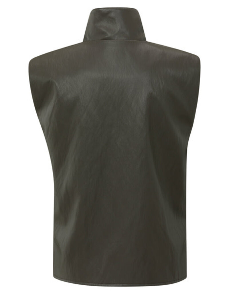 Yaya Yaya Faux leather Spencer Taupe