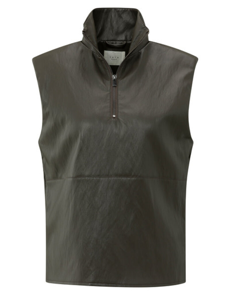 Yaya Yaya Faux leather Spencer Taupe