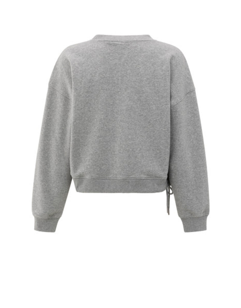 Yaya Yaya Sweater plooi Grijs