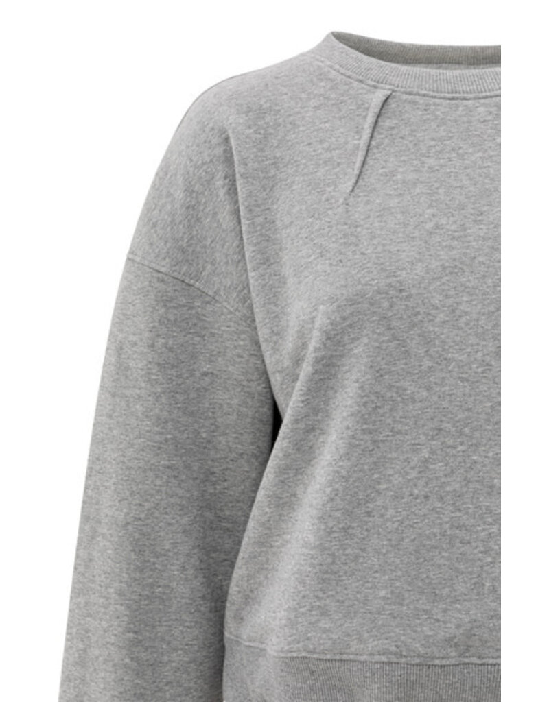 Yaya Yaya Sweater plooi Grijs