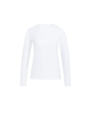 Yaya T-shirt LS White Basis