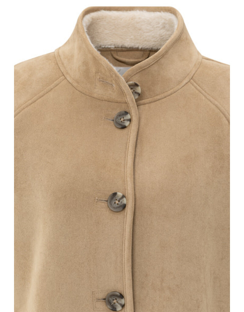 Yaya Yaya Oversized faux  lammy Jas Camel