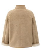 Yaya Yaya Oversized faux  lammy Jas Camel