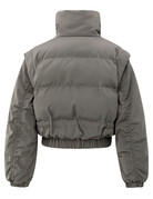 Yaya Yaya Oversized cropped jack Taupe