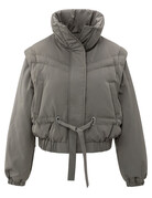 Yaya Yaya Oversized cropped jack Taupe