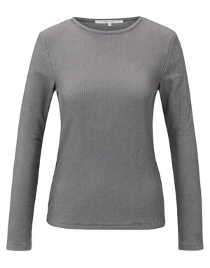 Yaya Yaya Rib Top  shoulder pads DN Grey