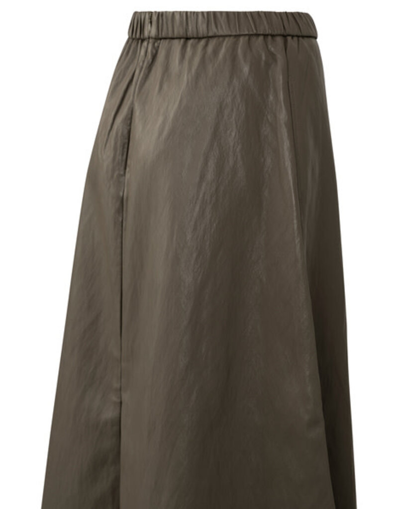 Yaya Yaya Faux leather Aline skirt  DN Grey