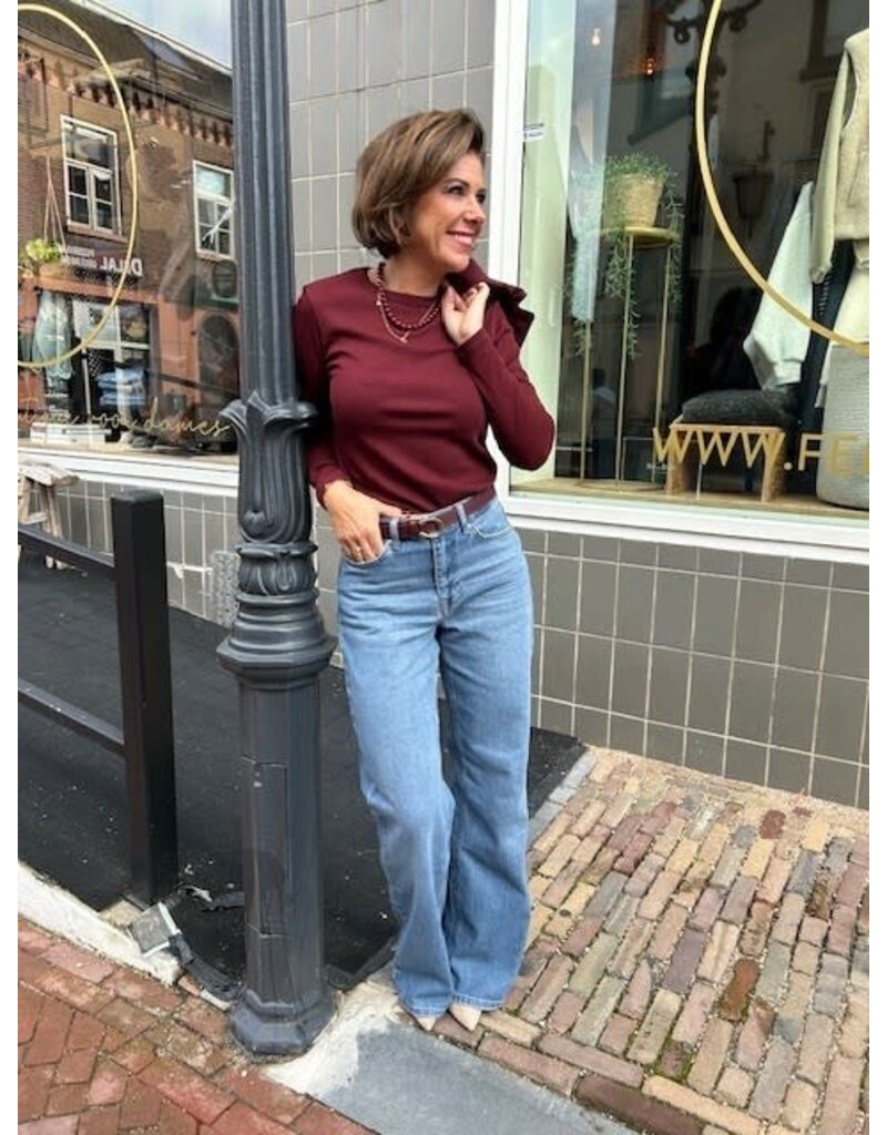 Feel Fashion Feel Longsleeve Burgundy