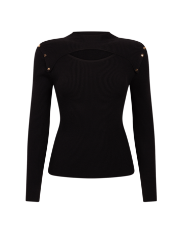 Aaiko Zahra Top Black