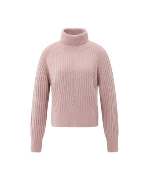 Yaya Yaya Turtle neck sweater Gray/Pink