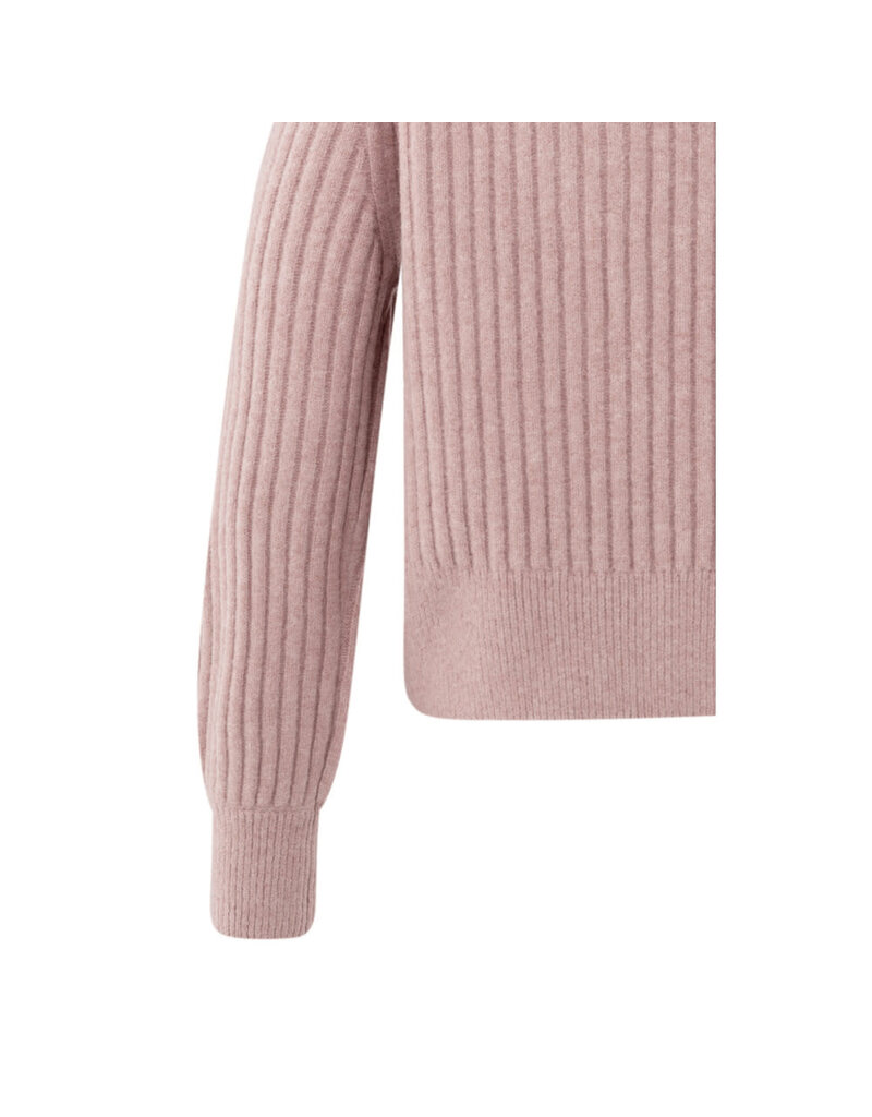 Yaya Turtle neck sweater Gray/Pink