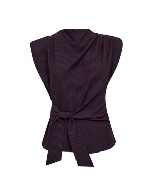 Co' Couture Co'Couture Nolan Pleat Top Plum