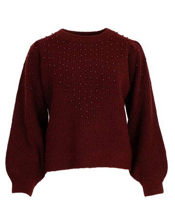 Feel Fashion Feel Trui Strass D.Red