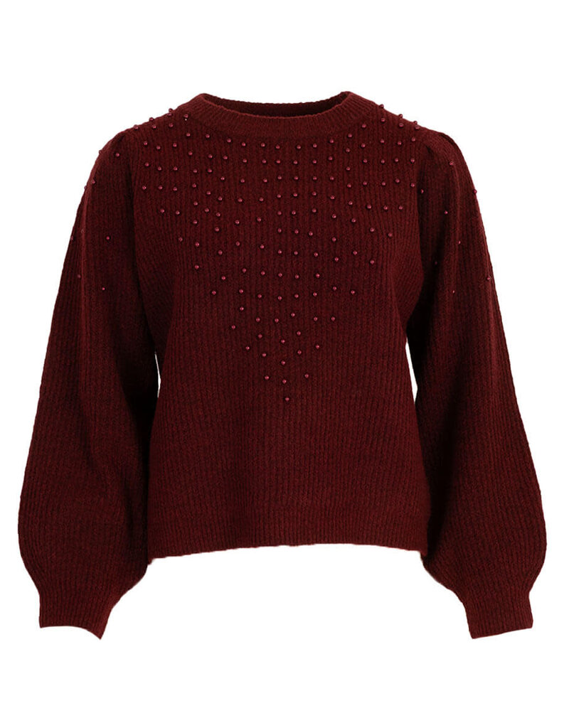 Feel Fashion Feel Trui Strass D.Red