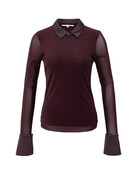 Yaya Yaya Mesh Blouse F. Purple