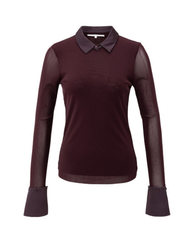 Yaya Yaya Mesh Blouse F. Purple