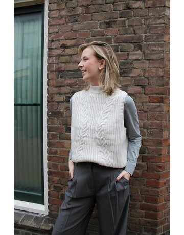 Co' Couture Co'Couture Row Cable Knit Spencer