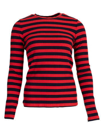 Feel Fashion Feel Top Streep Red/Black