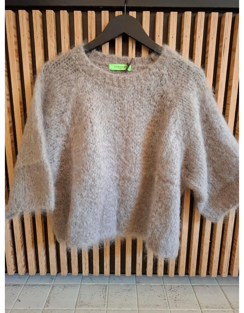 Feel Fashion Feel Trui Chic Mohair Taupe