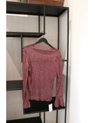 Feel Fashion Feel Top L.M Glitter Burgundy