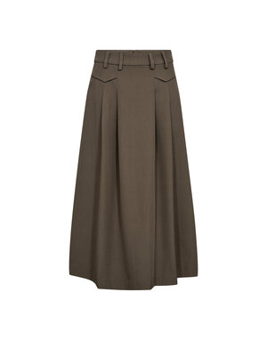 Co' Couture Co´Couture Luna Pleat Skirt Walnut