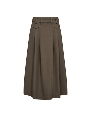 Co' Couture Co´Couture Luna Pleat Skirt Walnut