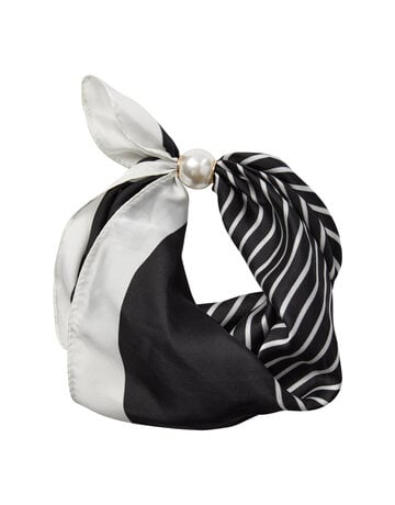 Co' Couture Co´couture Pearl Scarf Black Stripe