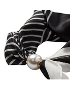 Co' Couture Co´couture Pearl Scarf Black Stripe