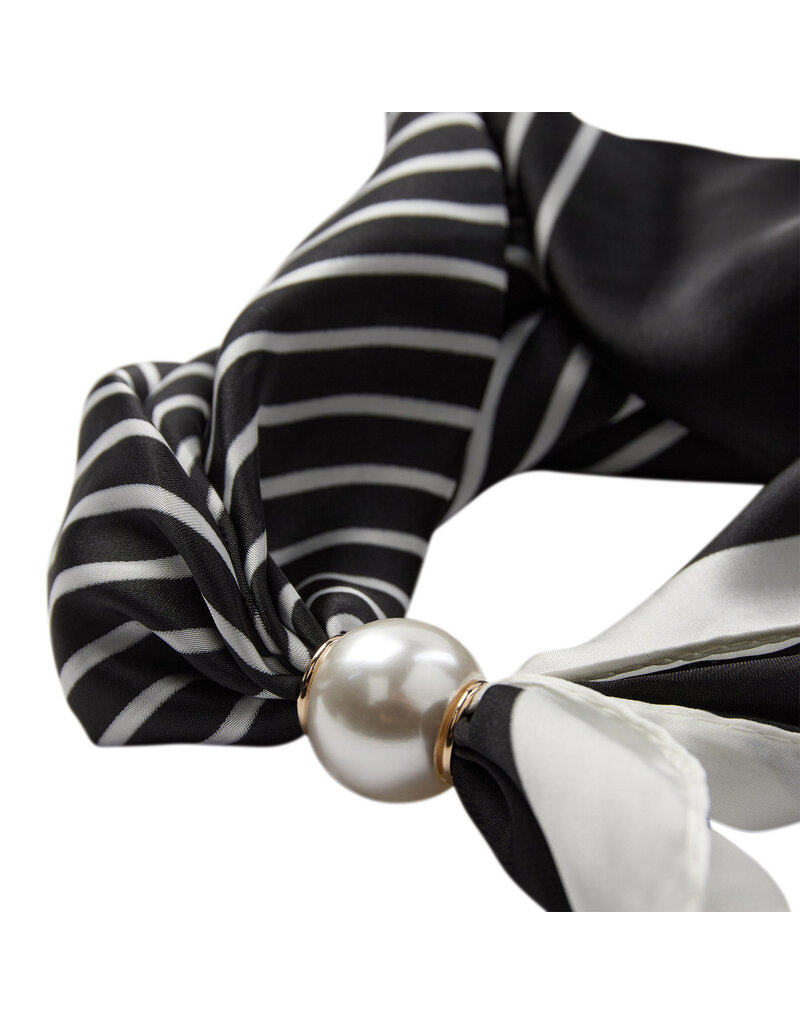 Co' Couture Co´couture Pearl Scarf Black Stripe