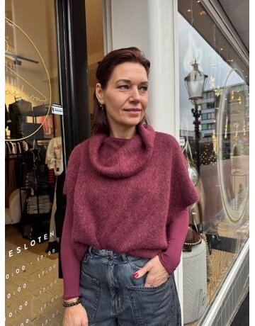 Feel Fashion Feel Trui Kol Bordeaux