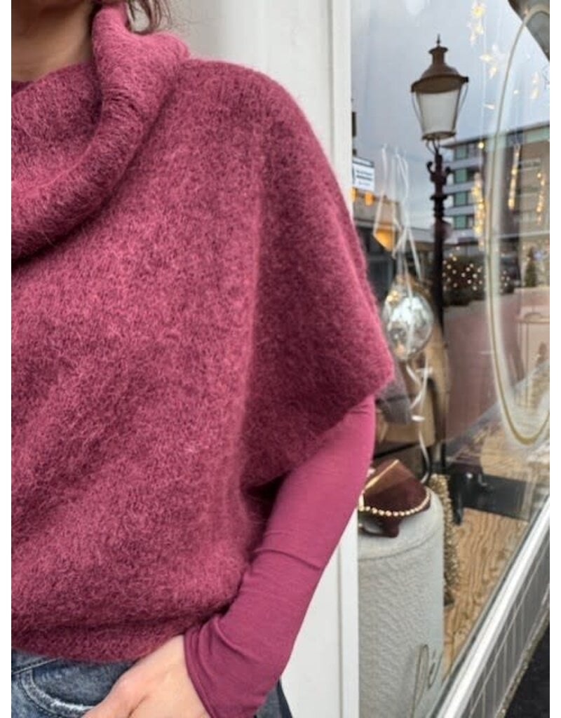 Feel Fashion Feel Trui Kol Bordeaux