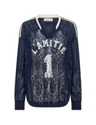 Haute L' Amitié HL Lace Football V-Blouse Navy