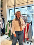 BOW19 Kanten sjaal bruin