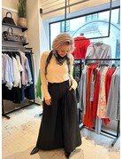 BOW 19 BOW19 Kanten sjaal zwart