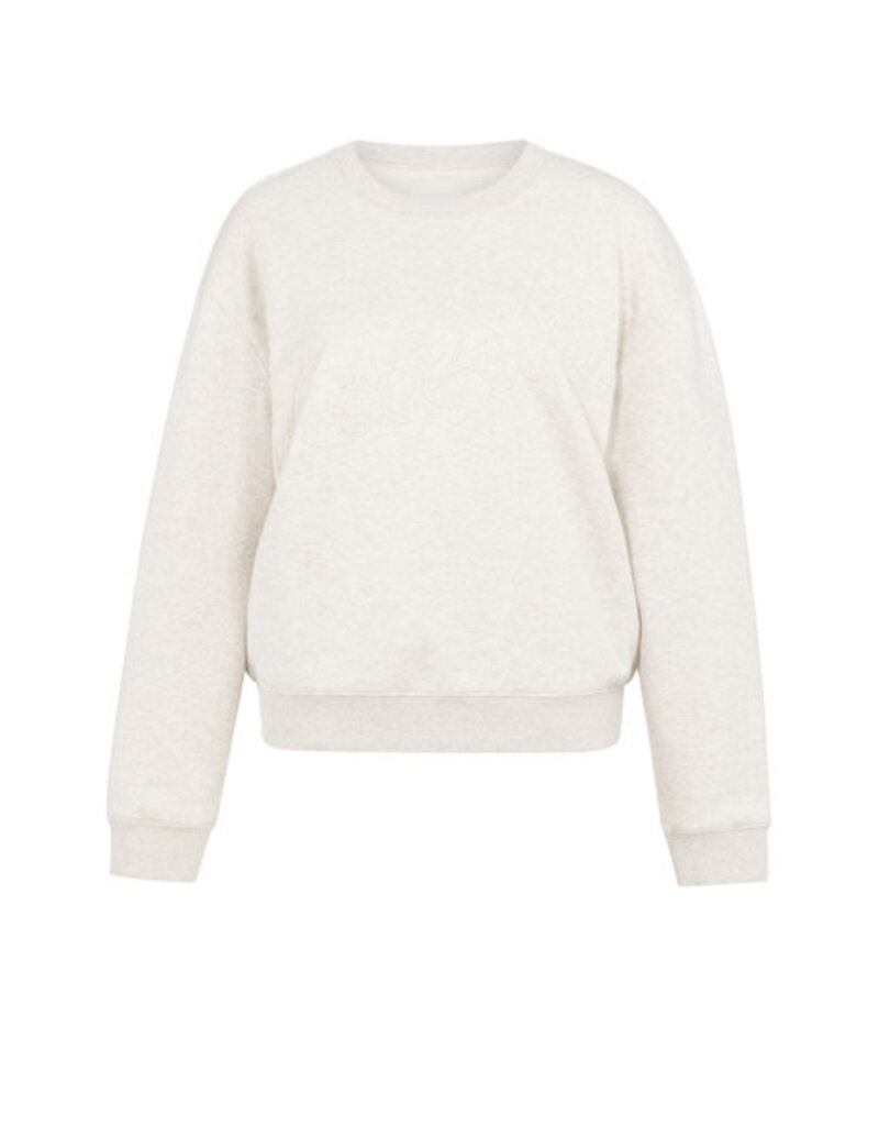 Yaya Yaya Text Sweater Grey Mel.