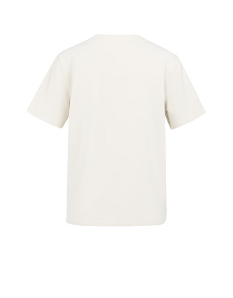 Yaya Yaya Sweatshirt S.S Rib Collar Beige