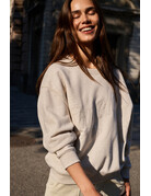 Yaya Yaya Text Sweater Grey Mel.