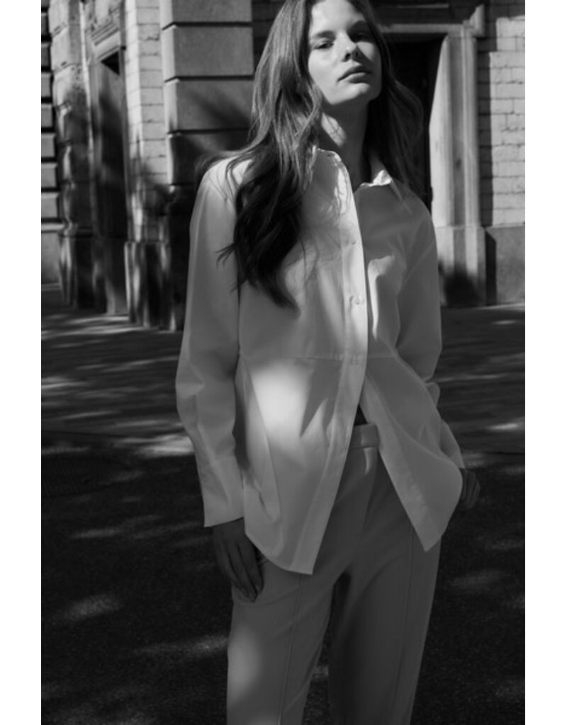 Yaya Yaya A-line Poplin blouse White