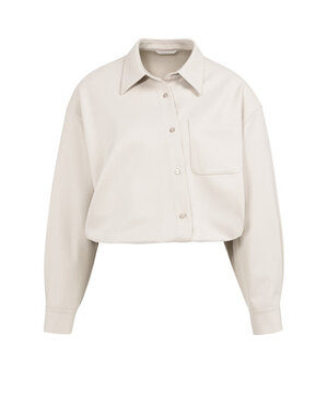 Yaya Yaya Blouse Asym. sluiting Grey Mel