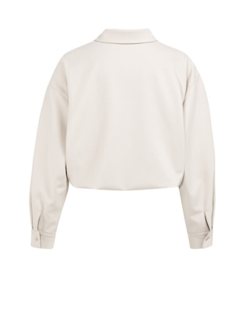 Yaya Yaya Blouse Asym. sluiting Grey Mel