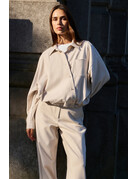 Yaya Yaya Blouse Asym. sluiting Grey Mel