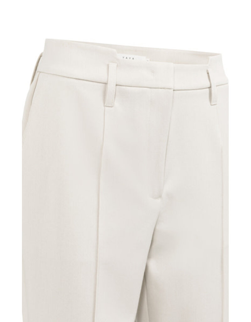 Yaya Yaya Woven straight leg Pant Grey Mel.