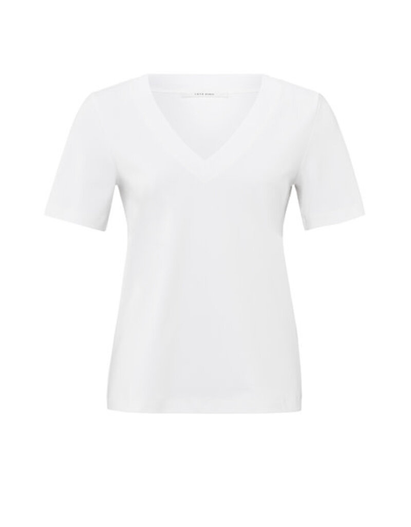 Yaya Yaya T-shirt Basis KM V-Neck white