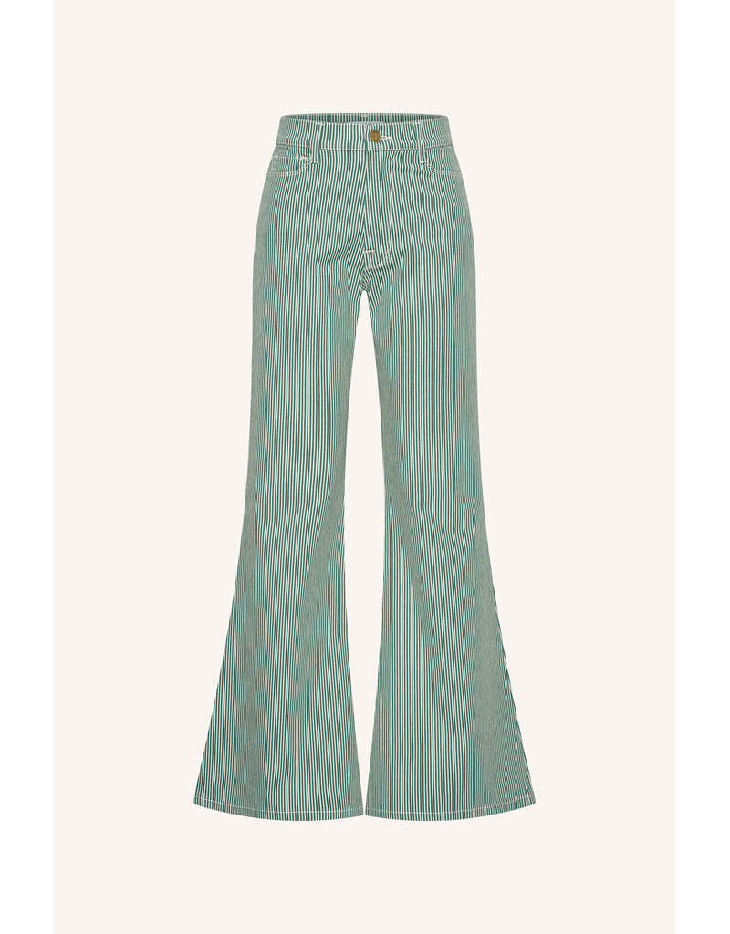 By-Bar By-Bar Femme Stripe Pant Green