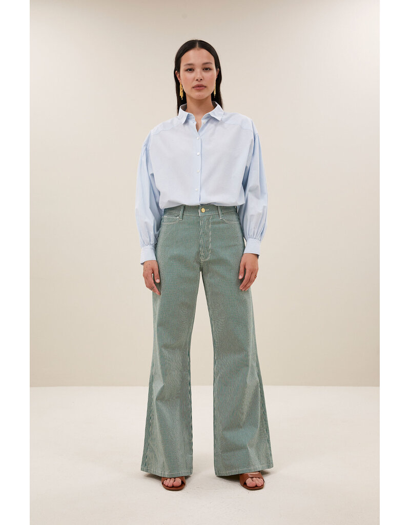 By-Bar By-Bar Femme Stripe Pant Green